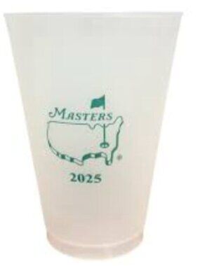 Pair of The Masters Augusta 2025 plastic cups